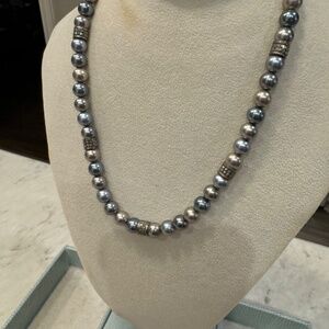 Carolee 16" 'pearl' necklace with Marcasite enhancers